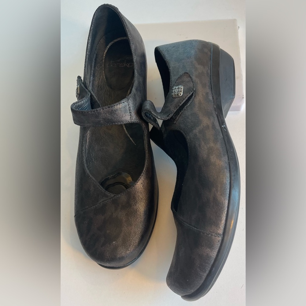 Dansko Charcoal Mary Jane Flats - Picture 2 of 3